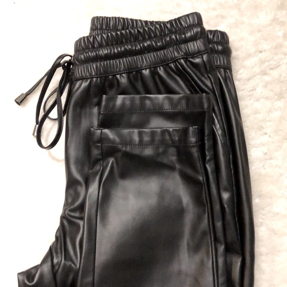 Leather joggers - Picture 2 of 4